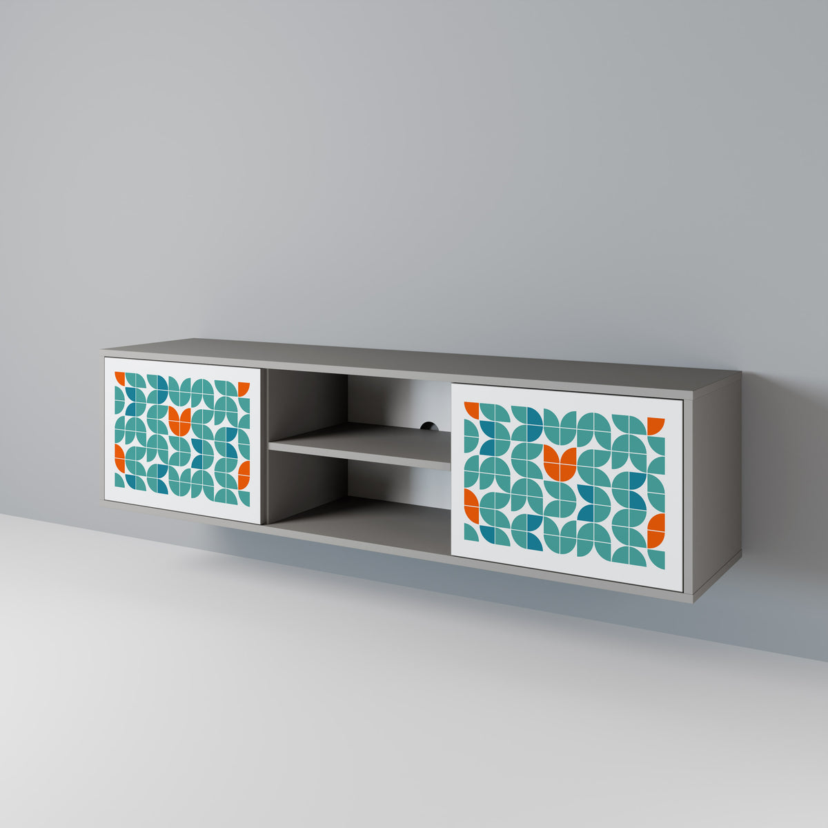 BE THE CHANGE Mueble de TV de 2 Puertas