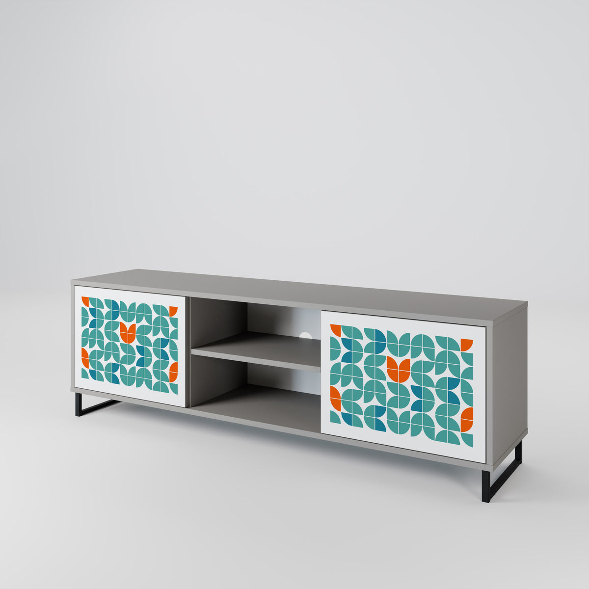 BE THE CHANGE Mueble de TV de 2 Puertas