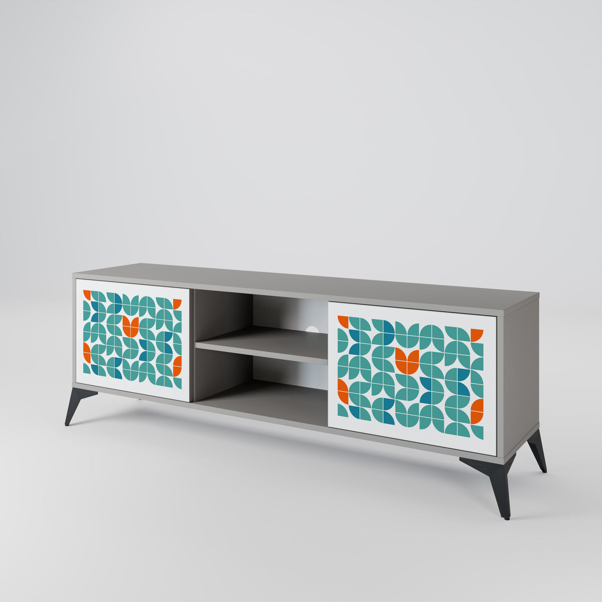 BE THE CHANGE Mueble de TV de 2 Puertas