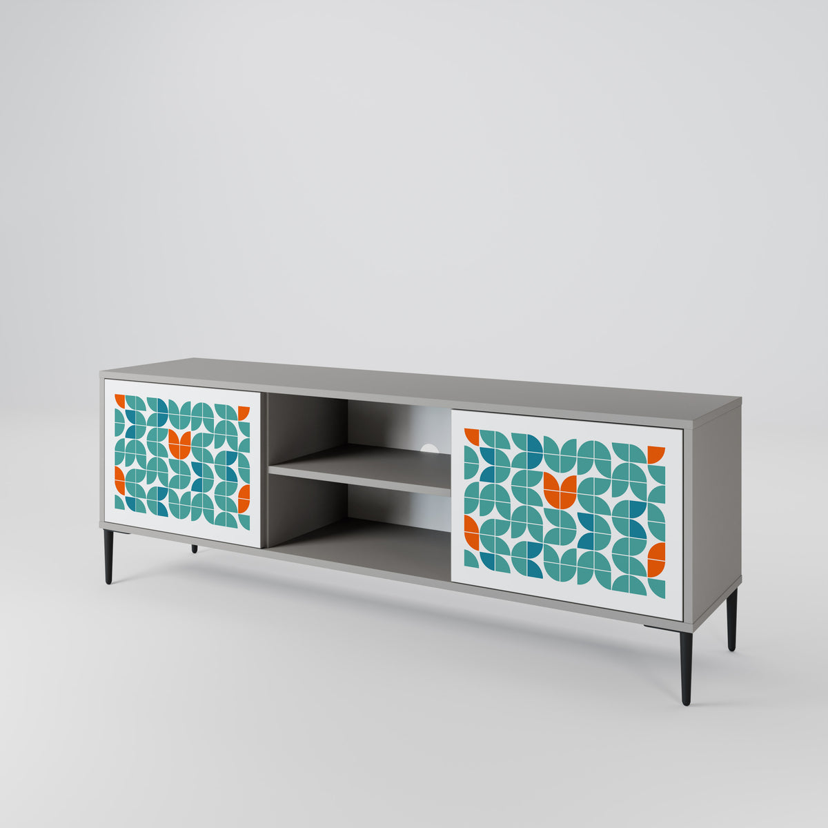 BE THE CHANGE Mueble de TV de 2 Puertas