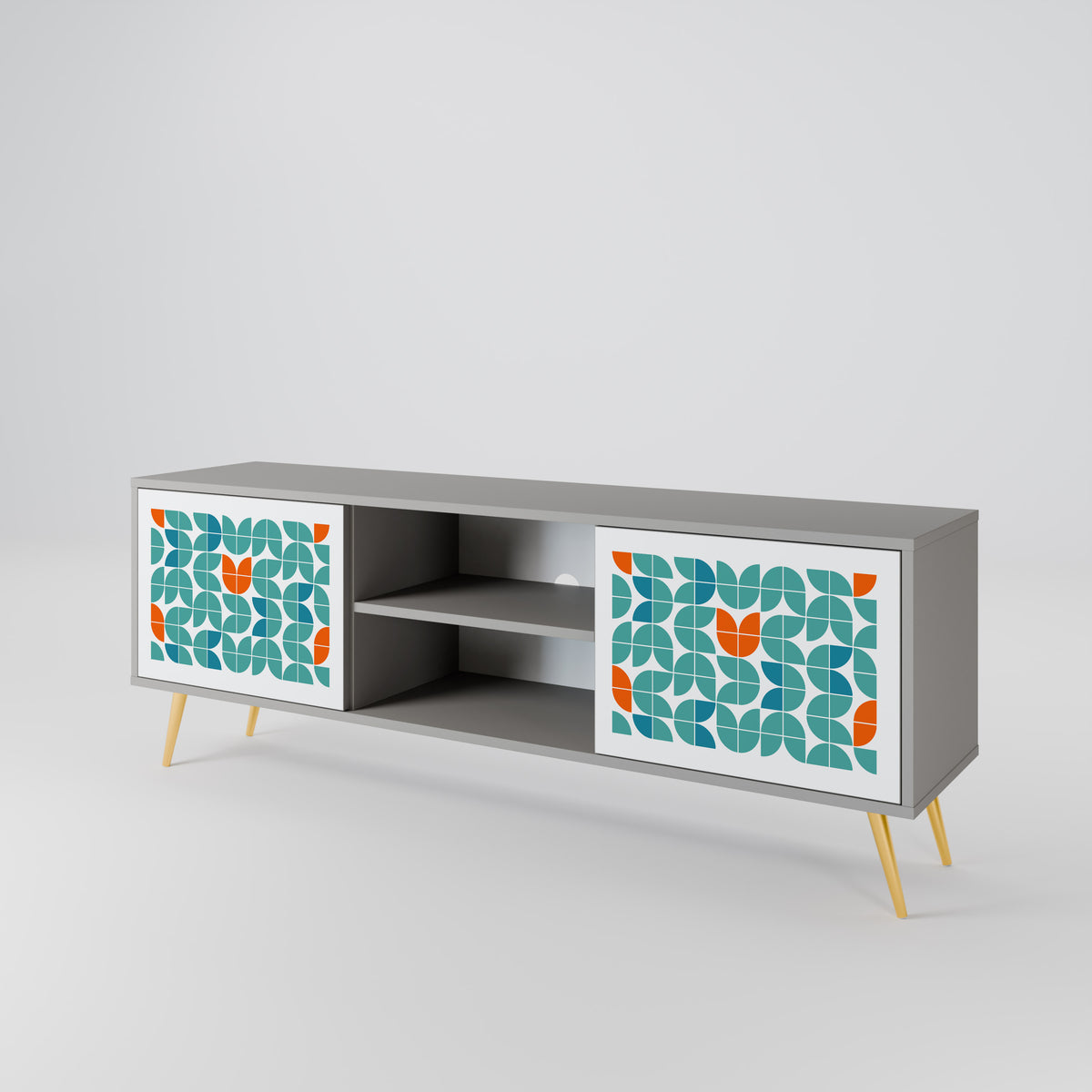 BE THE CHANGE Mueble de TV de 2 Puertas