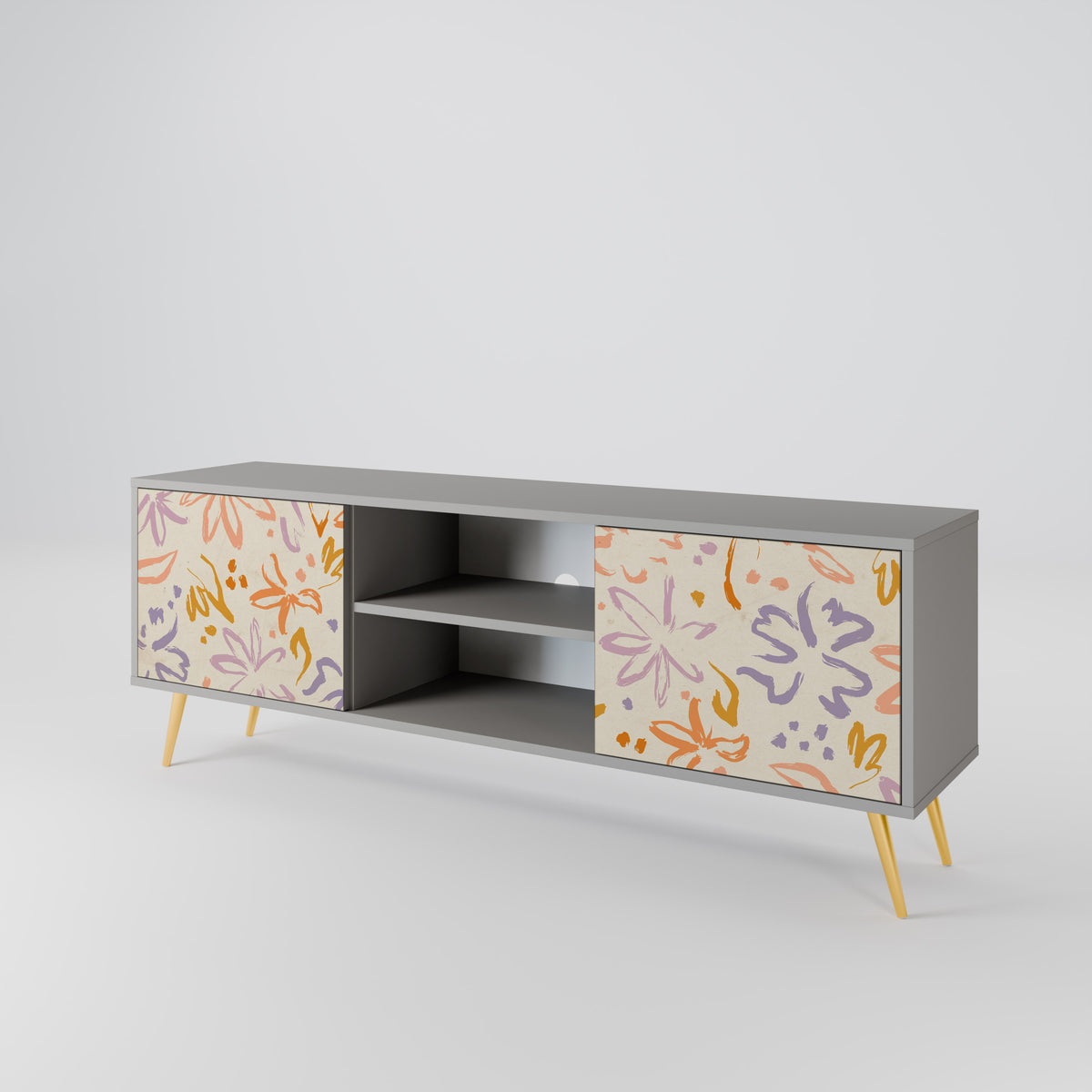SPRING WHIMSY Mueble de TV de 2 Puertas
