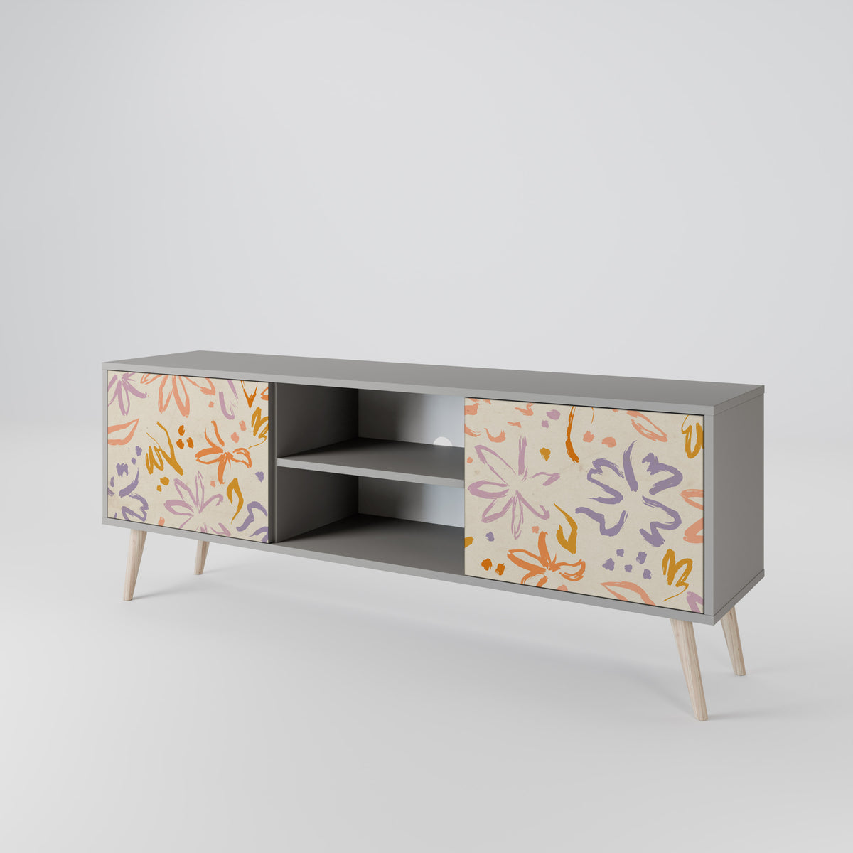 SPRING WHIMSY Mueble de TV de 2 Puertas