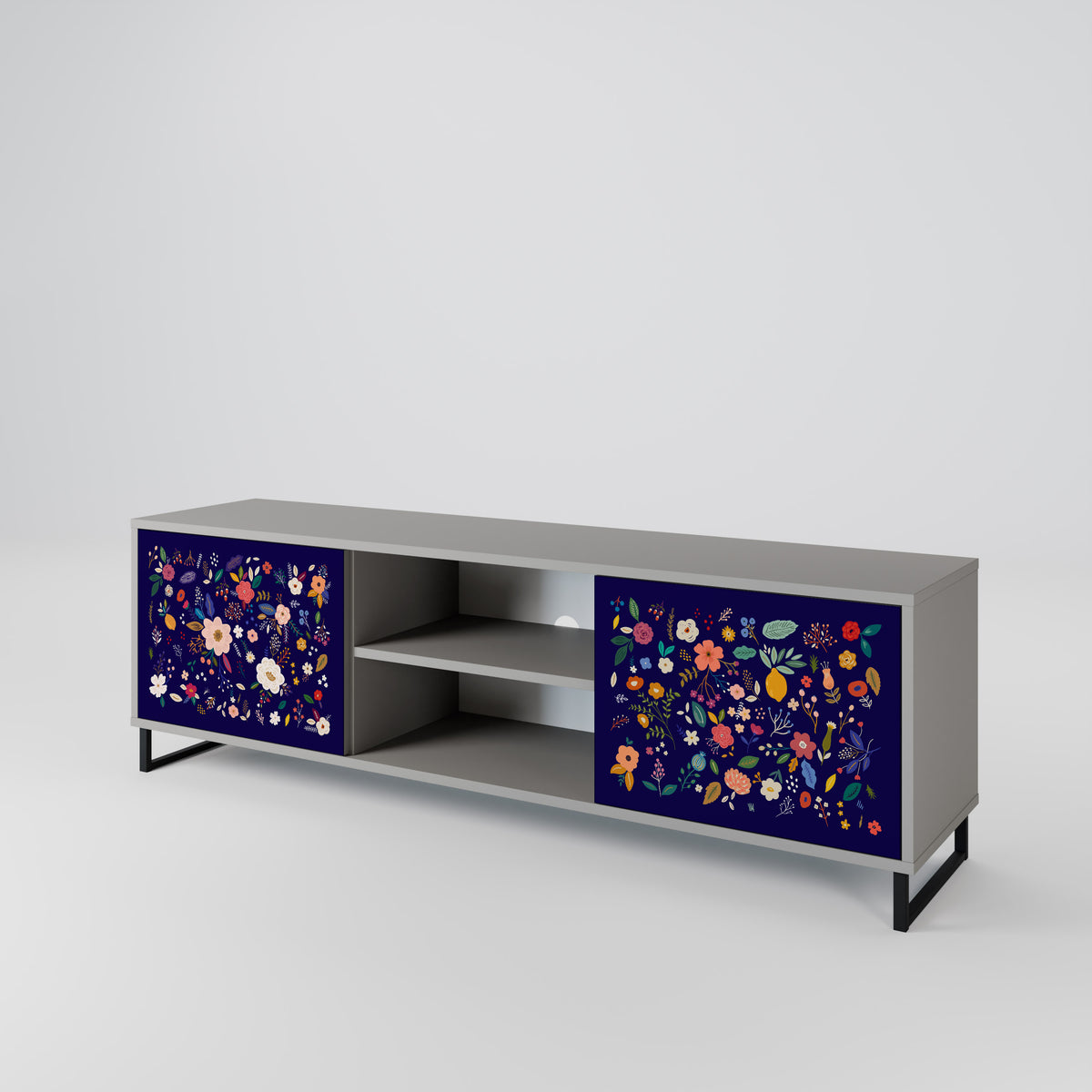 FLORAL COMBINATION Mueble de TV de 2 Puertas