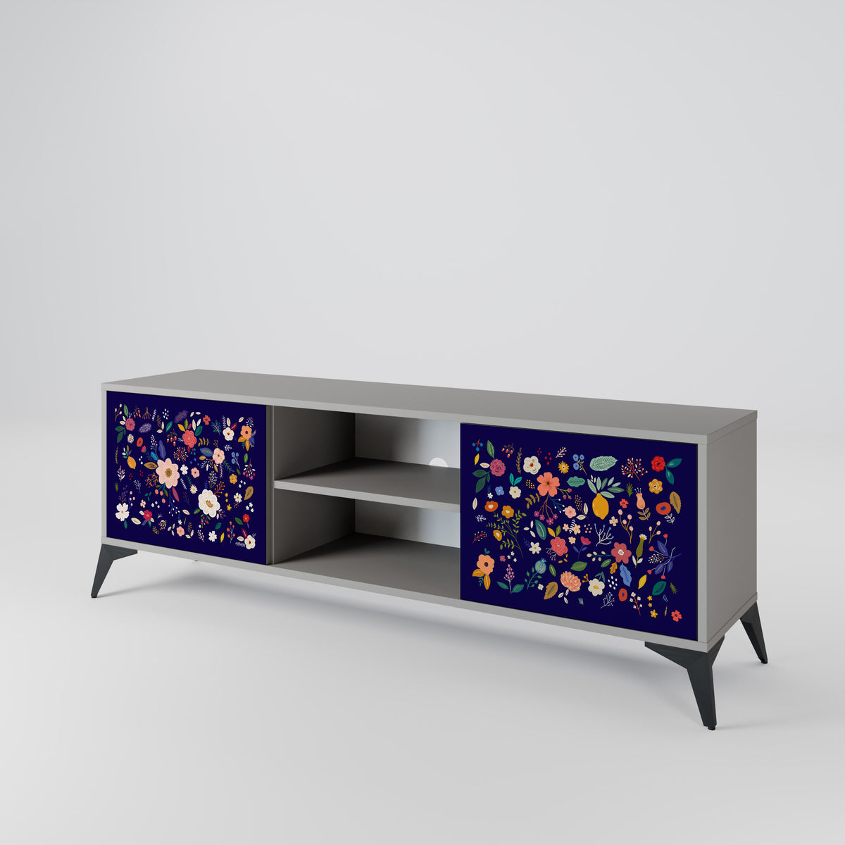 FLORAL COMBINATION Mueble de TV de 2 Puertas