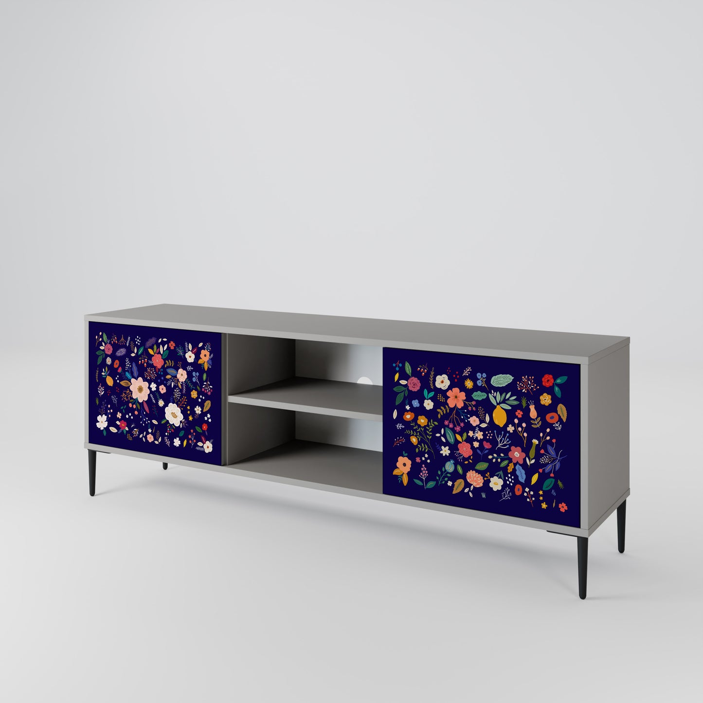 FLORAL COMBINATION Mueble de TV de 2 Puertas