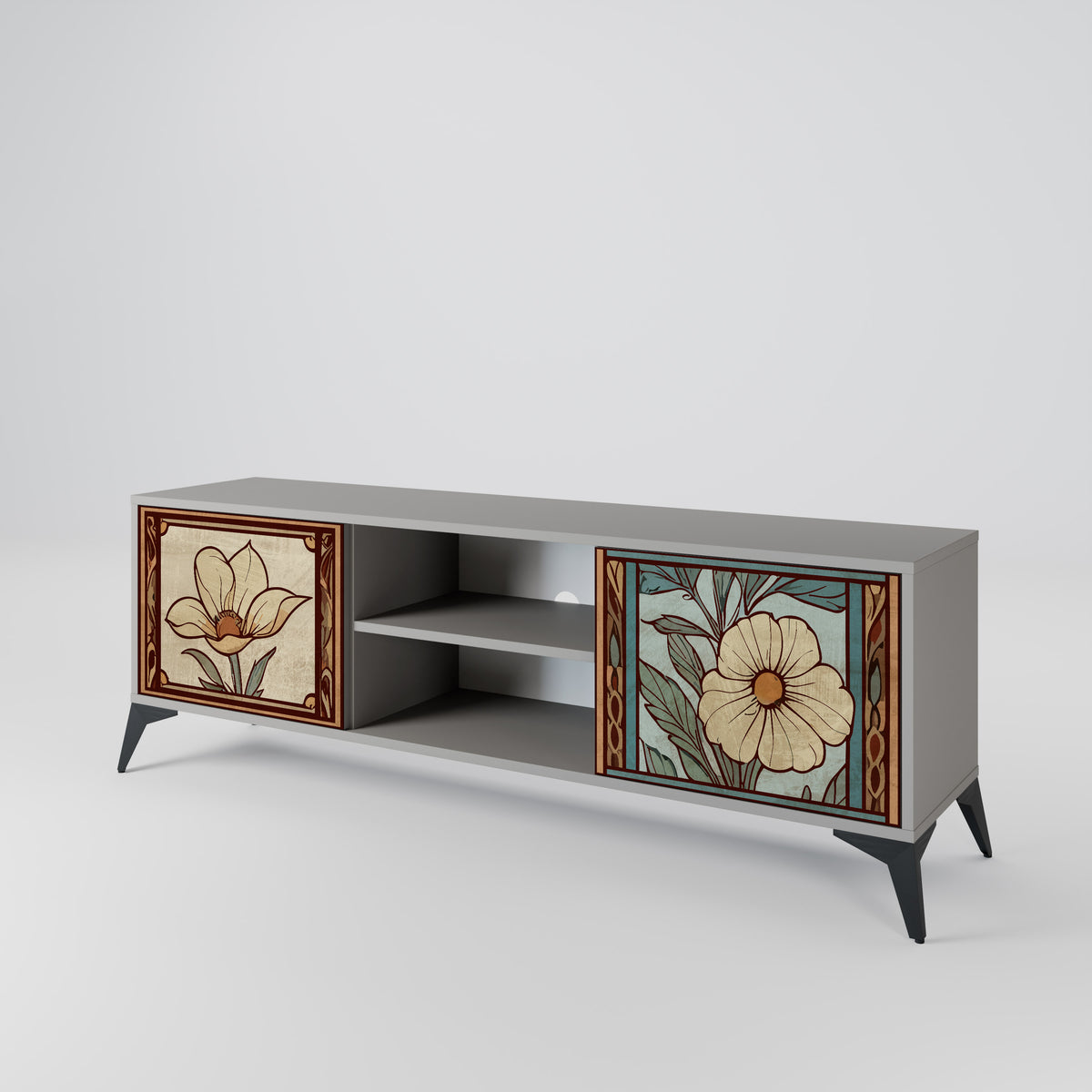 TIMELESS FLORA Mueble de TV de 2 Puertas