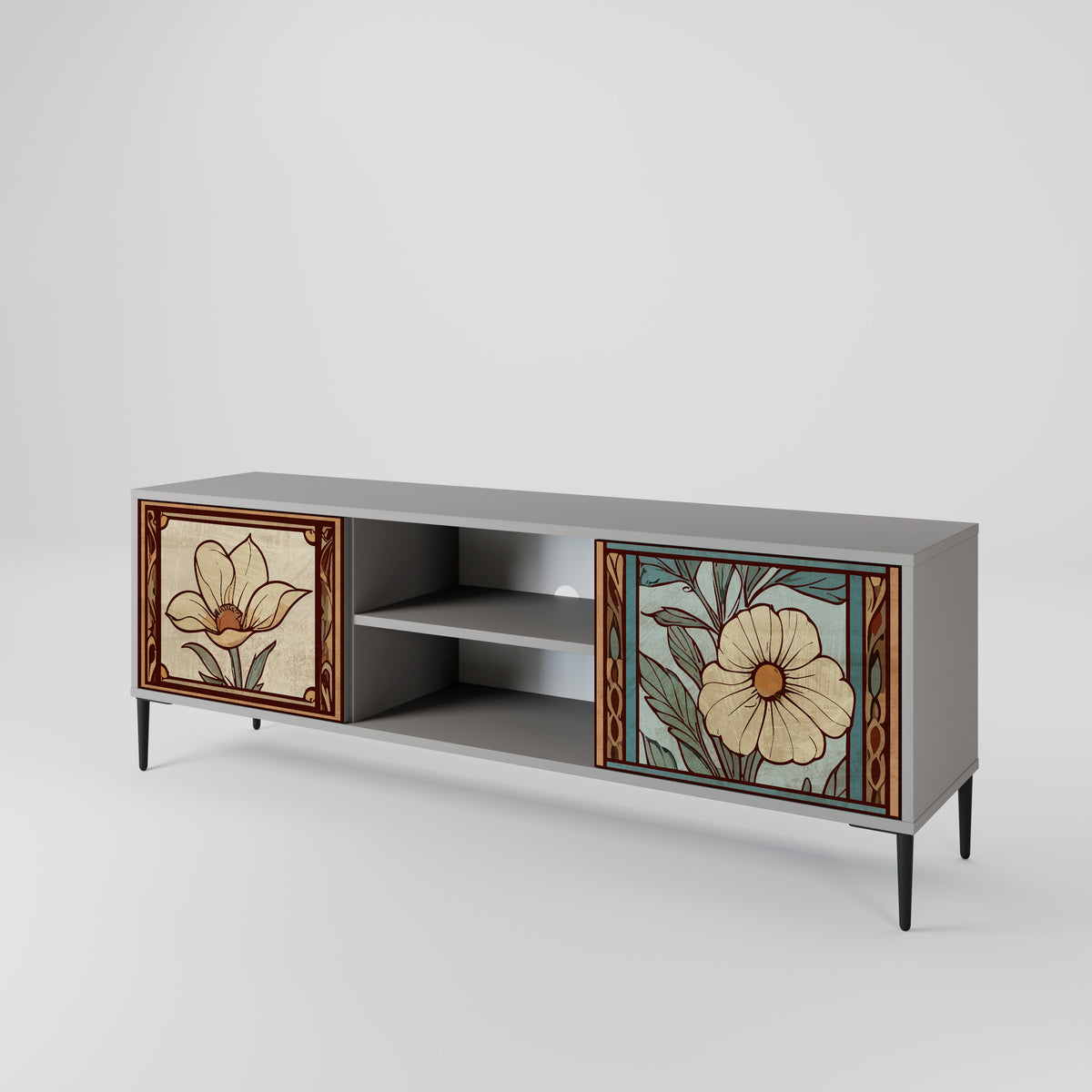 TIMELESS FLORA Mueble de TV de 2 Puertas