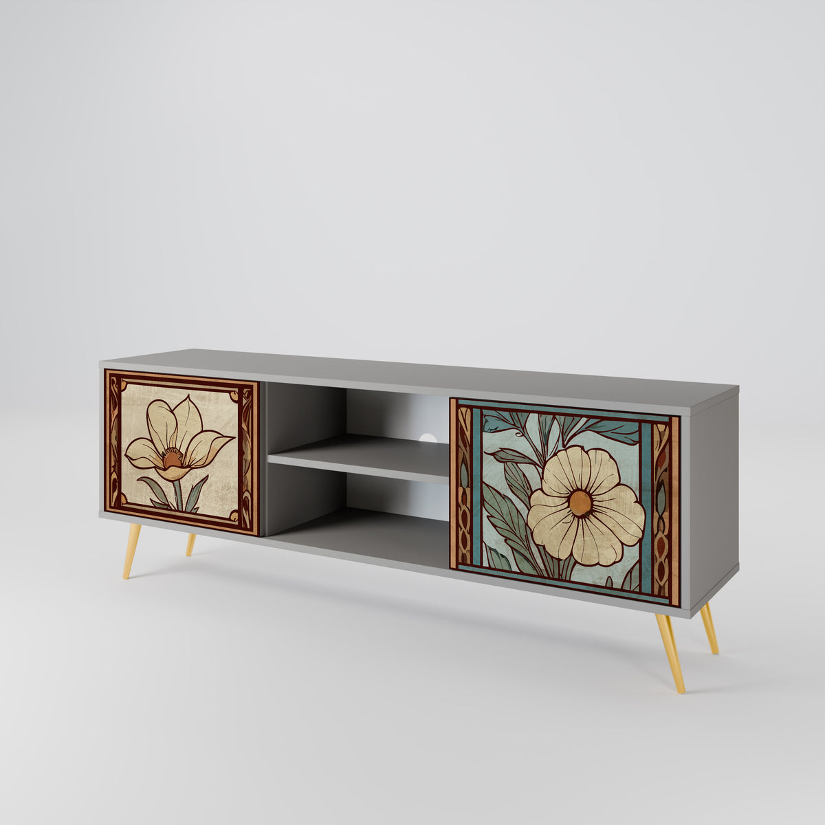 TIMELESS FLORA Mueble de TV de 2 Puertas