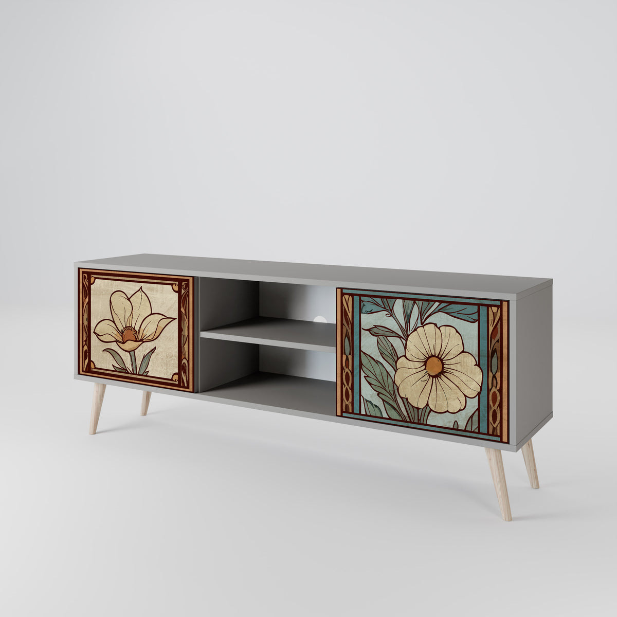 TIMELESS FLORA Mueble de TV de 2 Puertas
