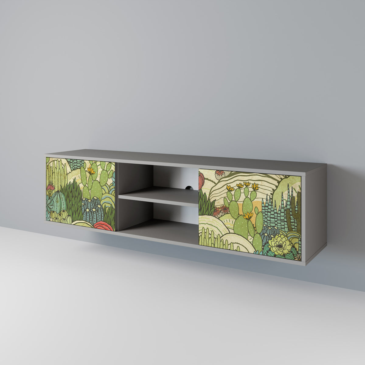 SUCCULENTS KALEIDOSCOPE Mueble de TV de 2 Puertas