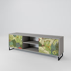 SUCCULENTS KALEIDOSCOPE Mueble de TV de 2 Puertas en Acabado Gris