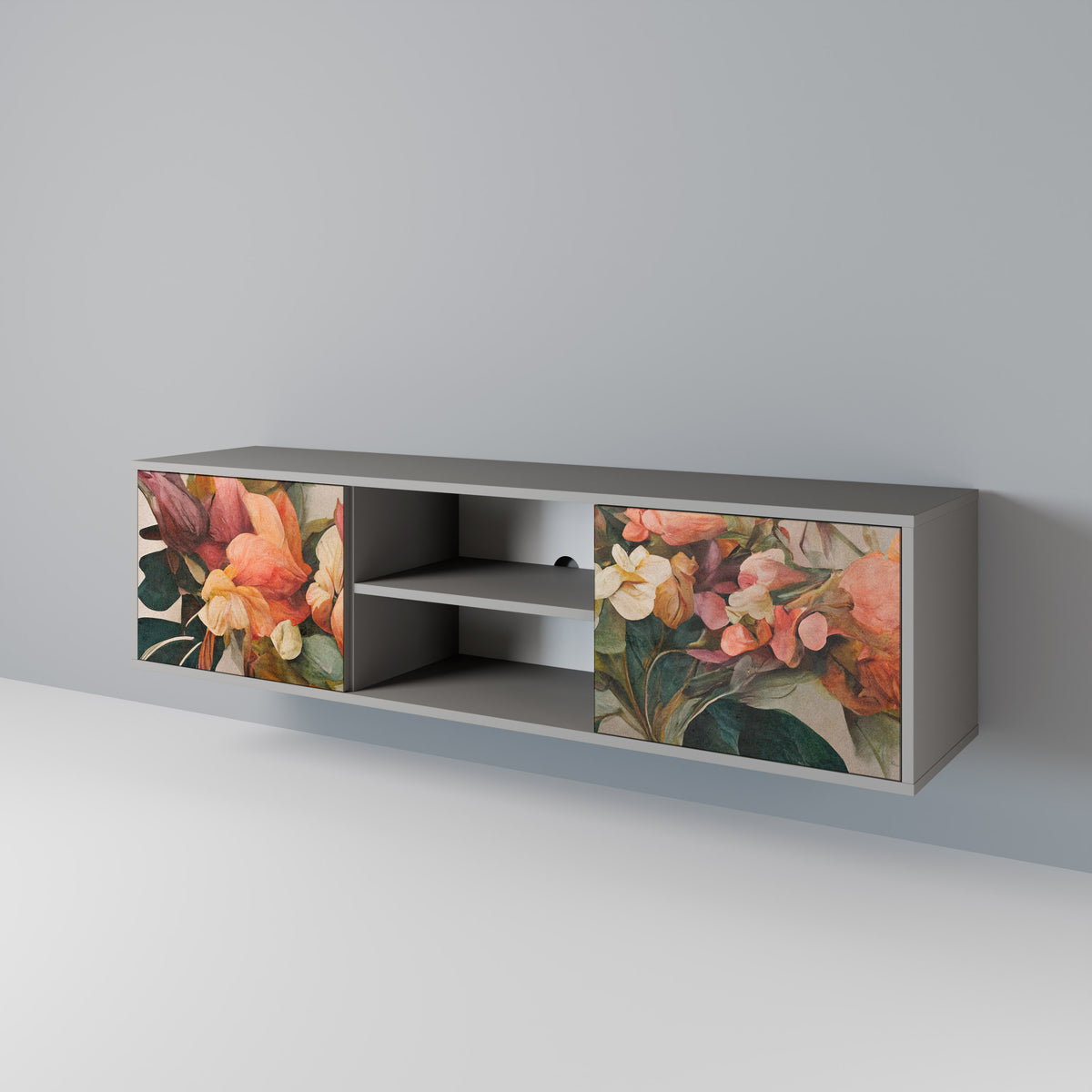 STYLISH BEAUTY Mueble de TV de 2 Puertas