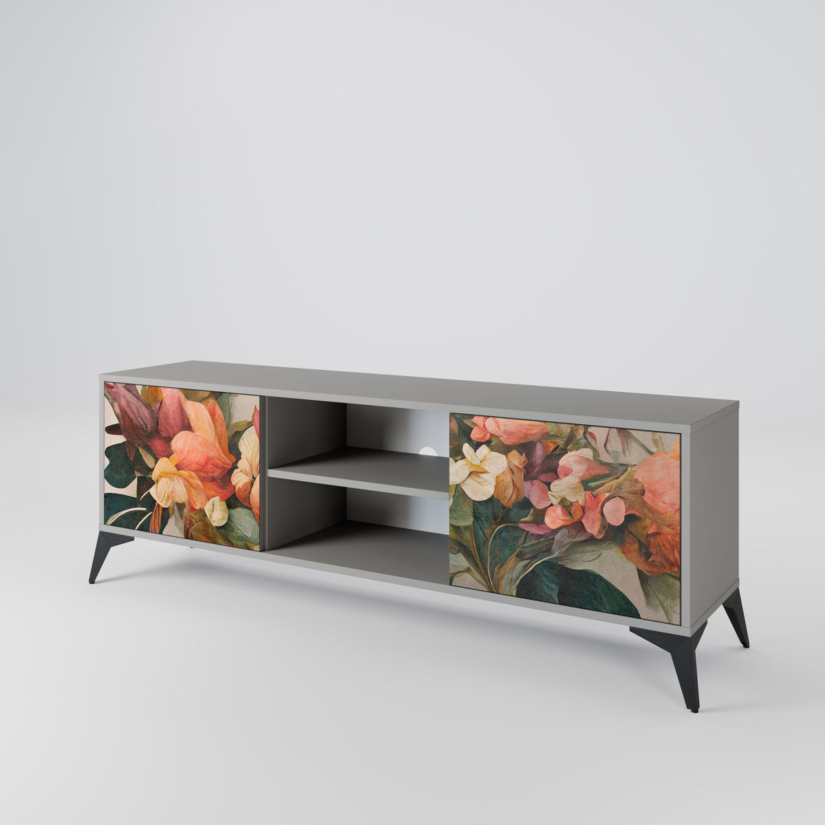 STYLISH BEAUTY Mueble de TV de 2 Puertas