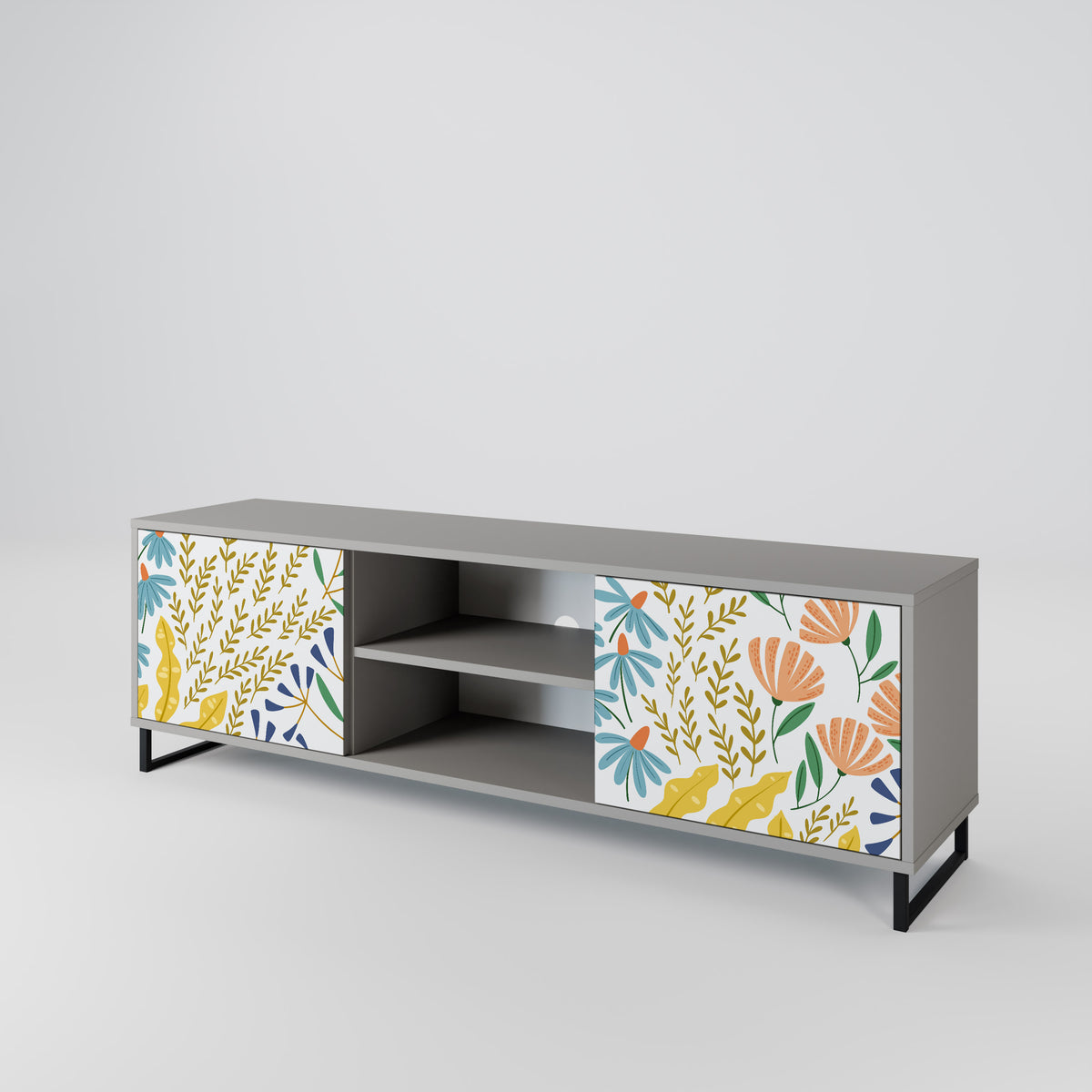 HELLO SPRING Mueble de TV de 2 Puertas