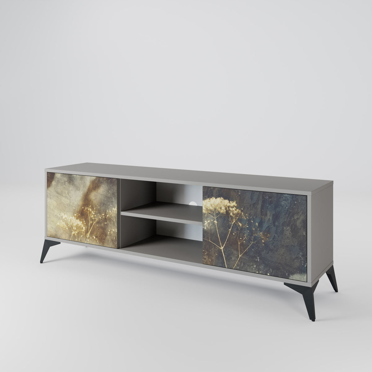 GENTLE POWER Mueble de TV de 2 Puertas