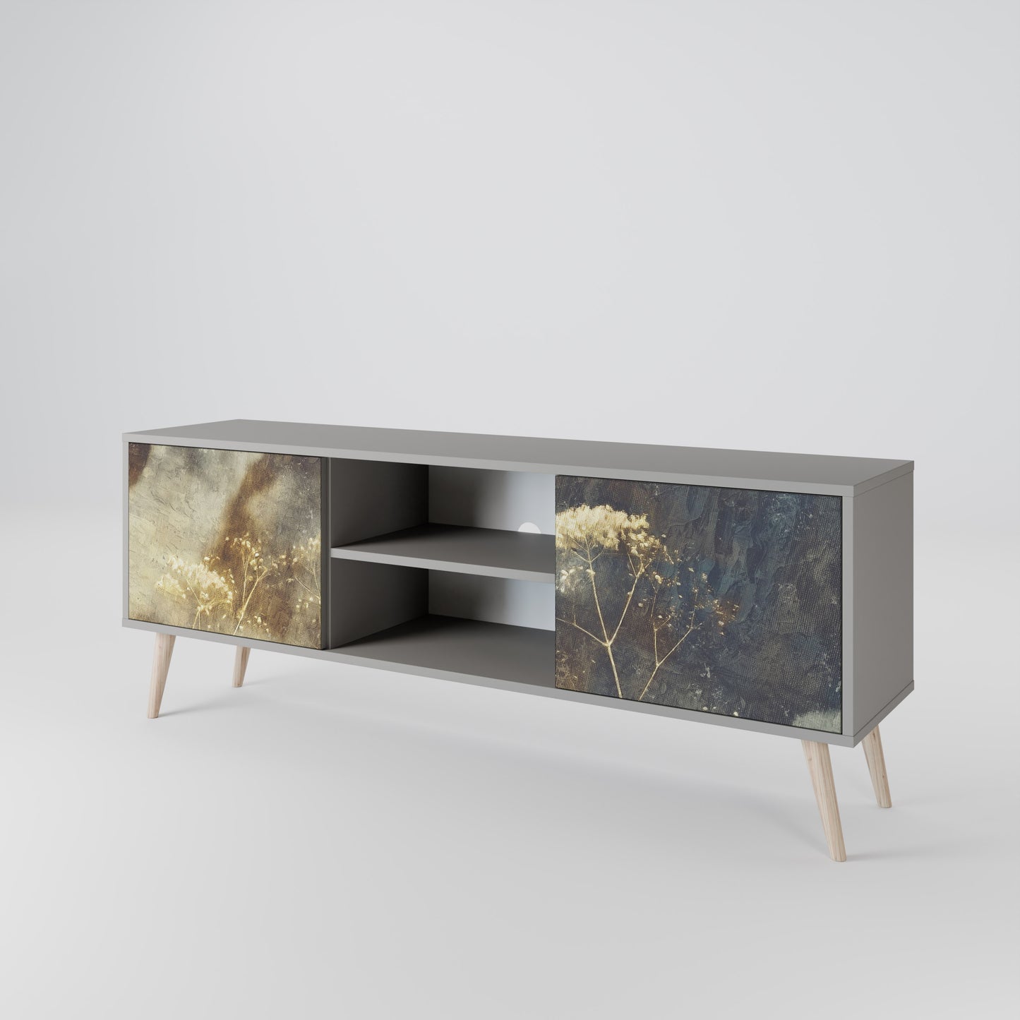 GENTLE POWER Mueble de TV de 2 Puertas
