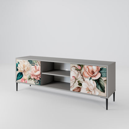 FLORAL GRACE Mueble de TV de 2 Puertas