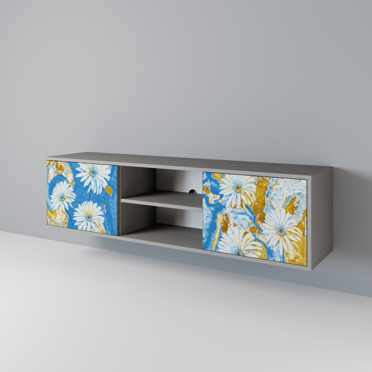 DAISY LUXE Mueble de TV de 2 Puertas