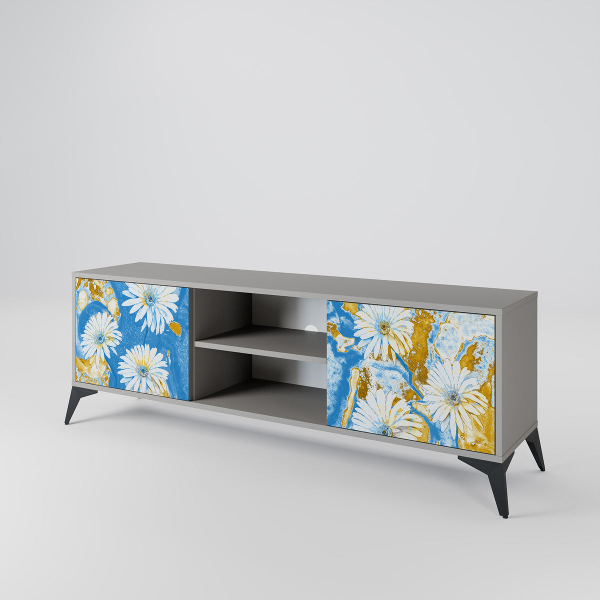 DAISY LUXE Mueble de TV de 2 Puertas