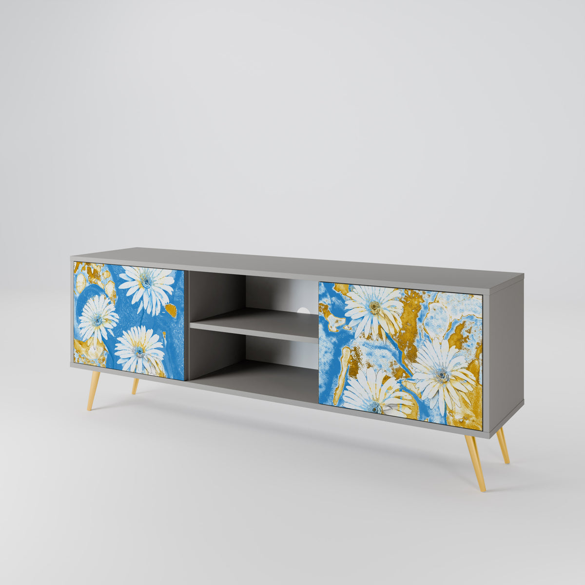 DAISY LUXE Mueble de TV de 2 Puertas