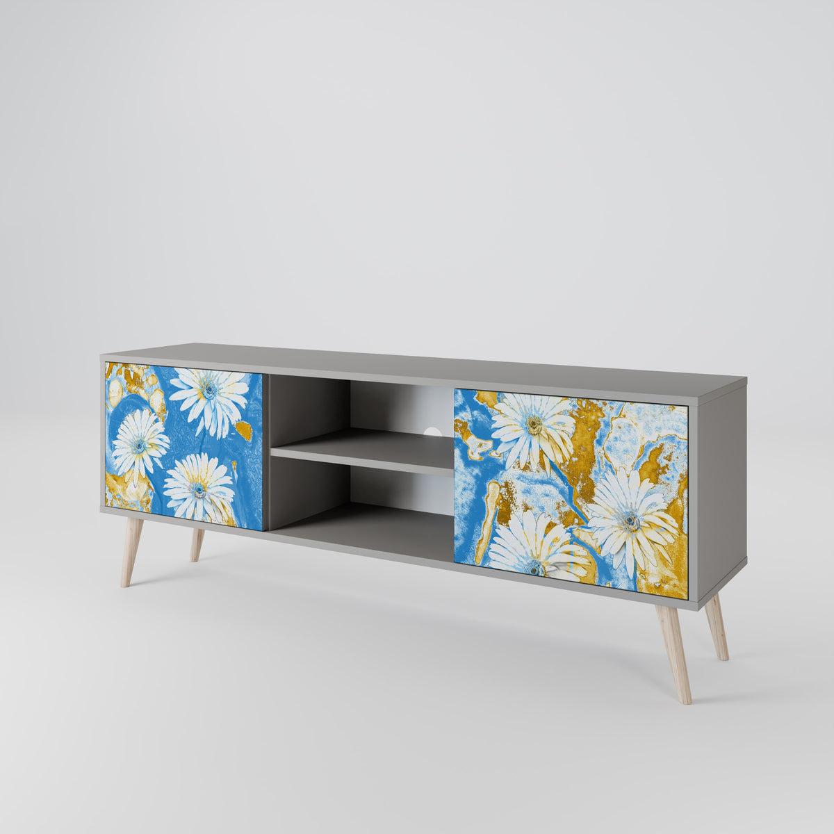 DAISY LUXE Mueble de TV de 2 Puertas