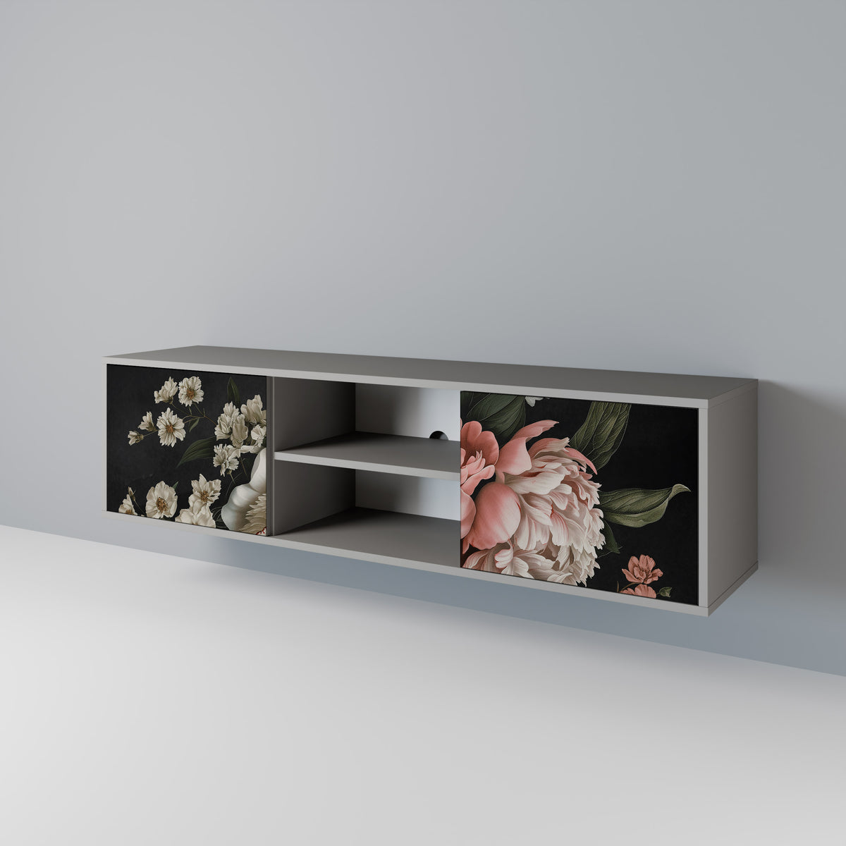 LUSH ELEGANCE Mueble de TV de 2 Puertas