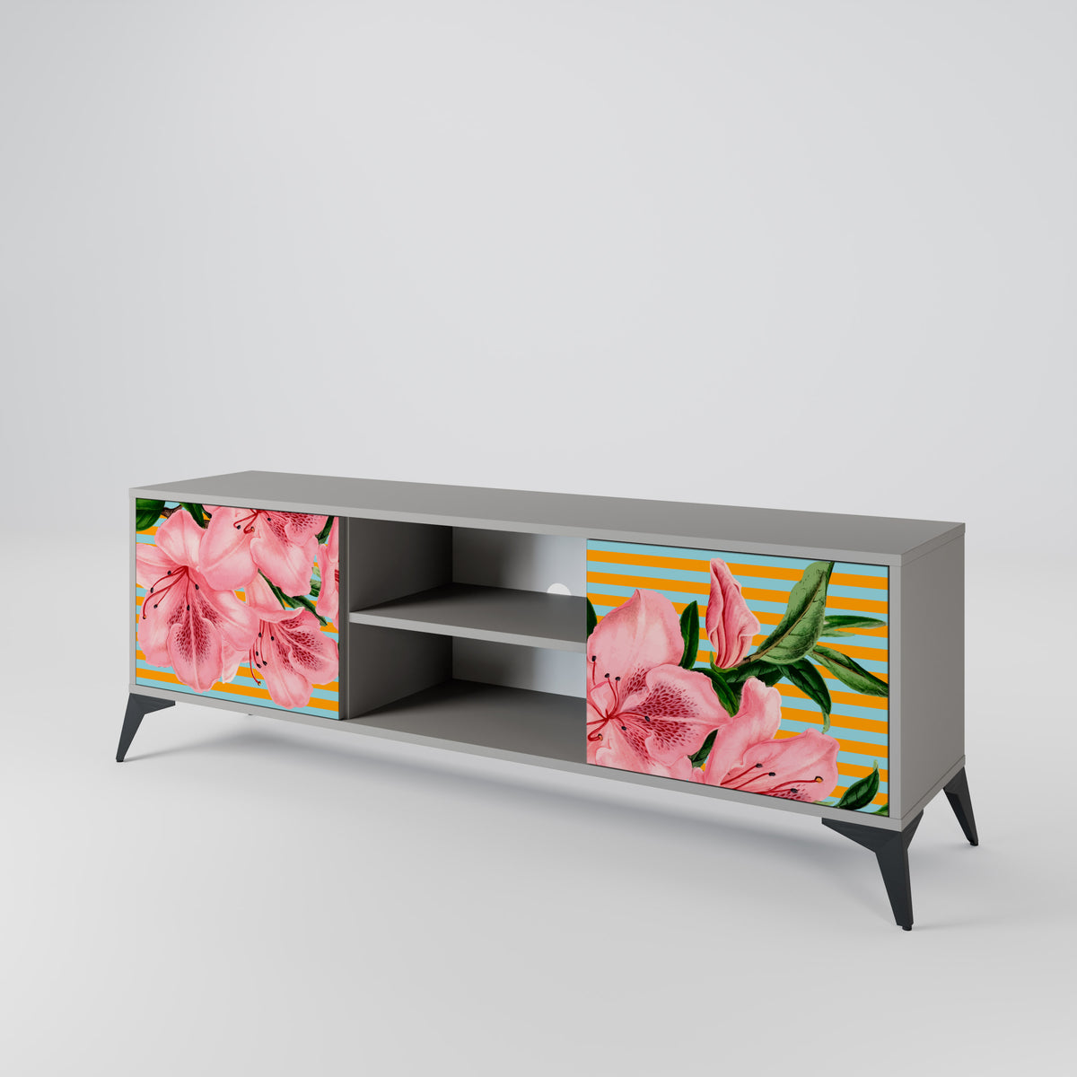 FRAGILE BEAUTY Mueble de TV de 2 Puertas
