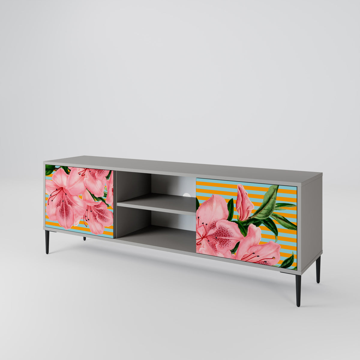 FRAGILE BEAUTY Mueble de TV de 2 Puertas