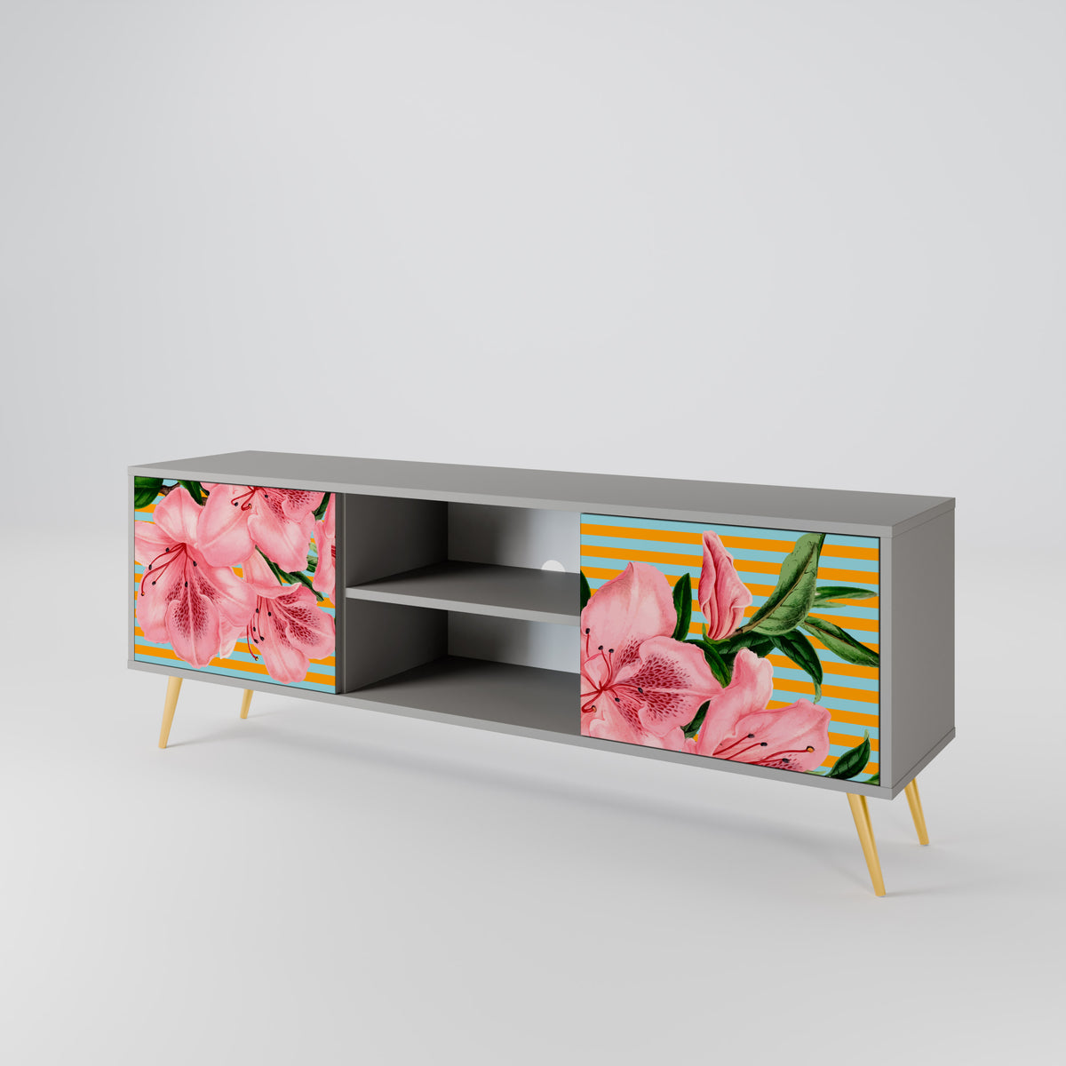 FRAGILE BEAUTY Mueble de TV de 2 Puertas