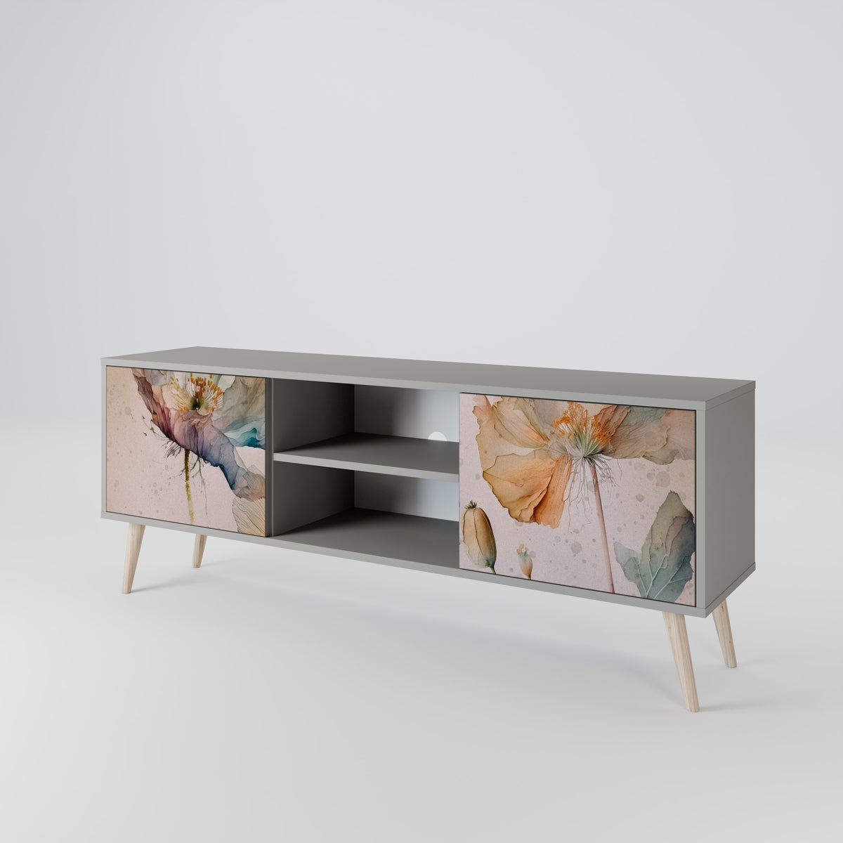 SOFTEN POPPY Mueble de TV de 2 Puertas