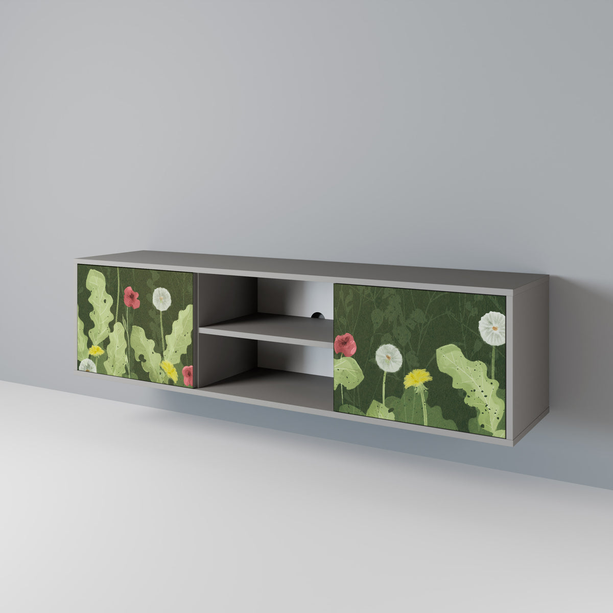 DANDELION AMUSE Mueble de TV de 2 Puertas