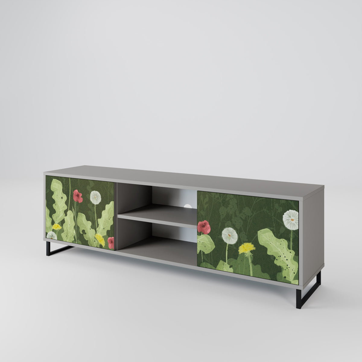 DANDELION AMUSE Mueble de TV de 2 Puertas