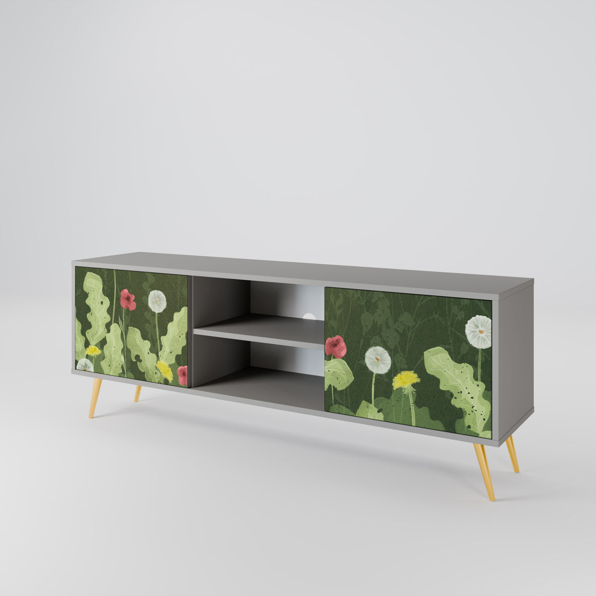 DANDELION AMUSE Mueble de TV de 2 Puertas