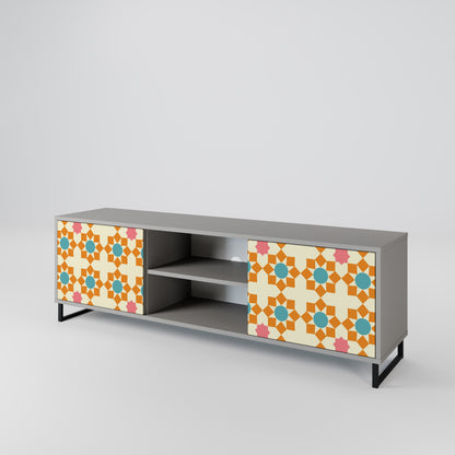 FLORAL DECOR Mueble de TV de 2 Puertas