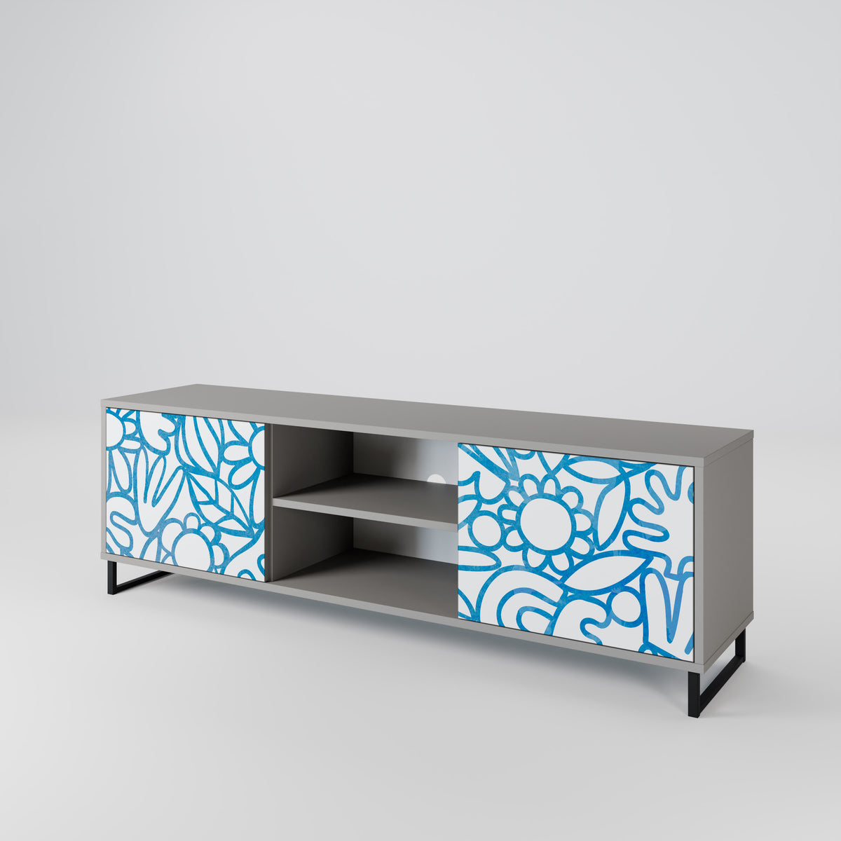 BLOOMY MORNING Mueble de TV de 2 Puertas