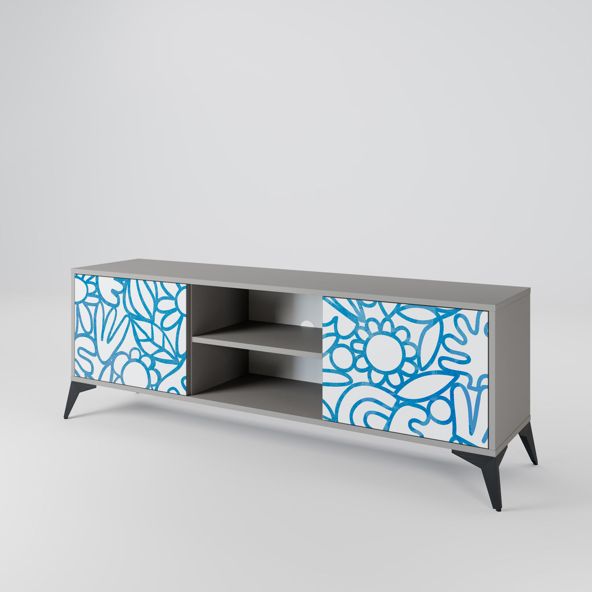 BLOOMY MORNING Mueble de TV de 2 Puertas