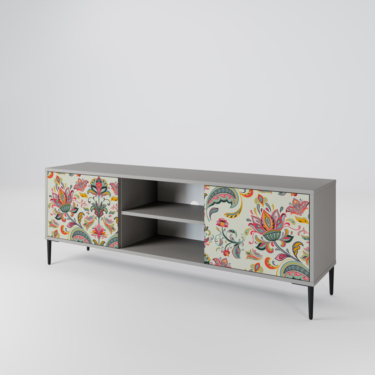 ORGANIC FOLKLORE Mueble de TV de 2 Puertas