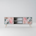 CHERRY BLOSSOM Mueble de TV de 2 Puertas en Acabado Gris