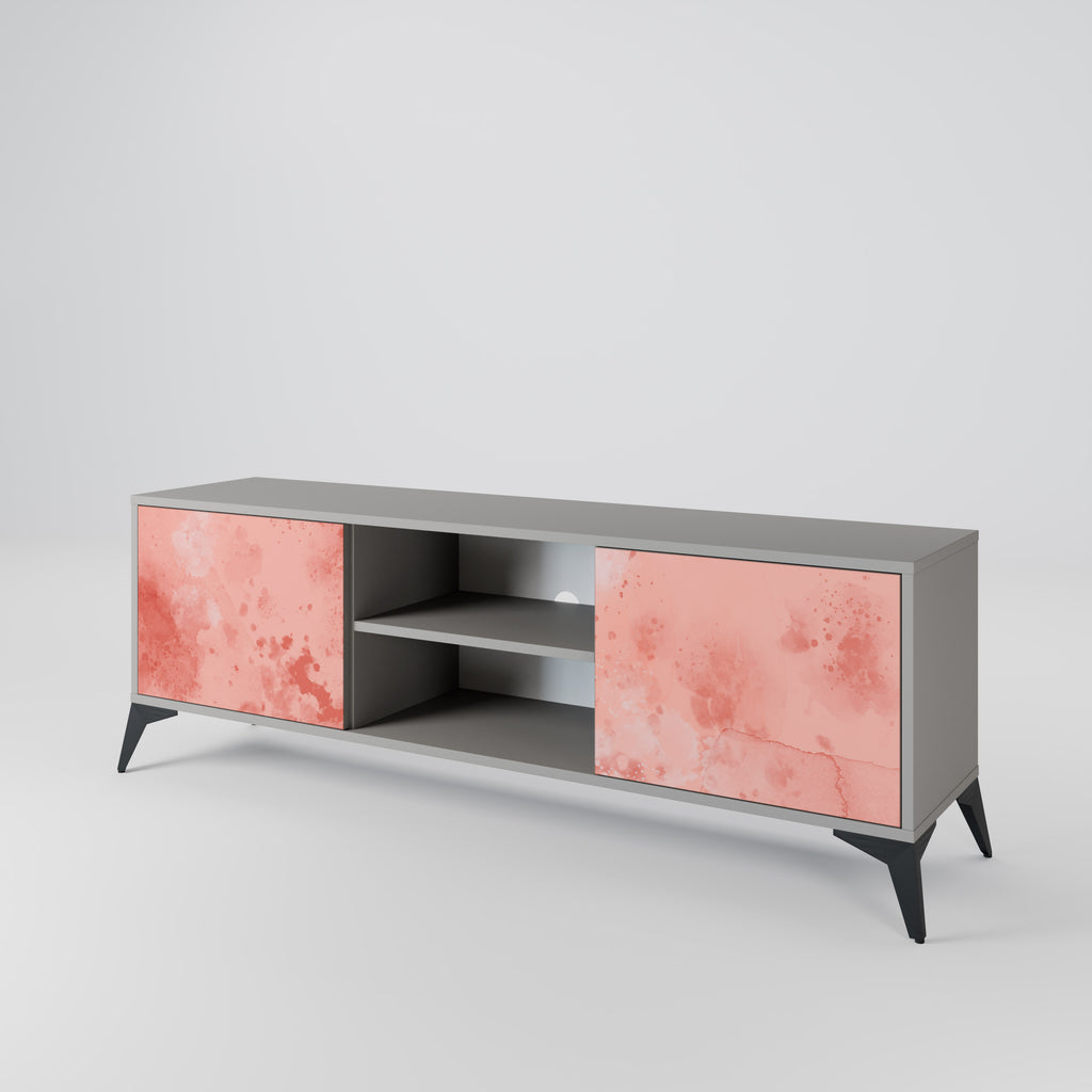 CRANE DANCE 2-Door TV Stand in Grey Finish