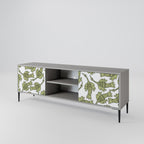 SEEDLING SONGBIRD 2-Door TV Stand in Grey Finish