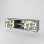 SEEDLING SONGBIRD 2-Door TV Stand in Grey Finish