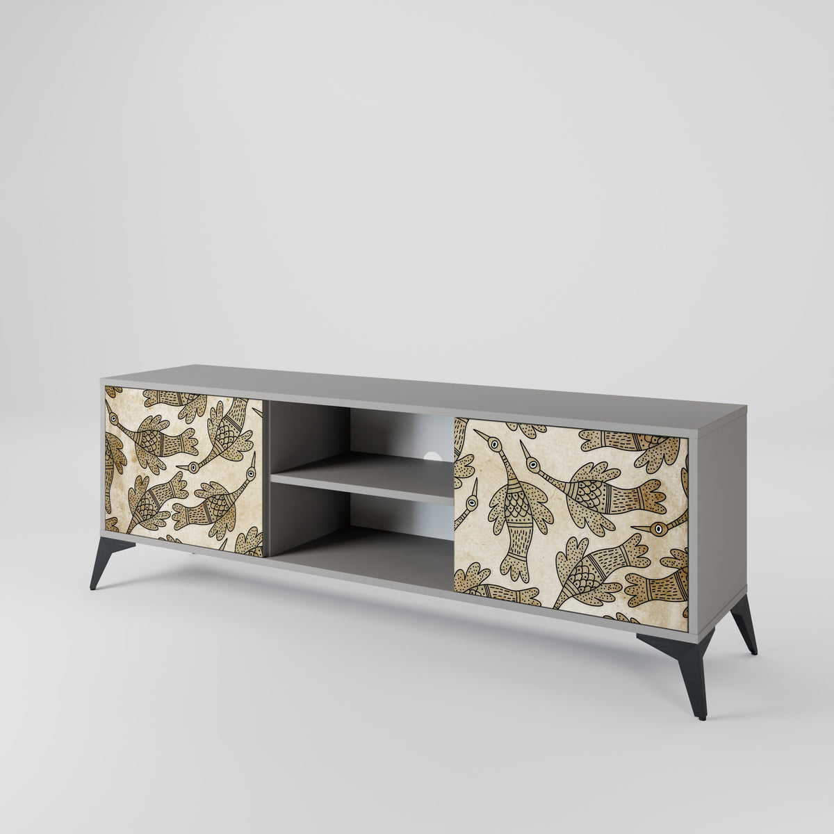 ALMONDINE SONGBIRD Mueble de TV de 2 Puertas