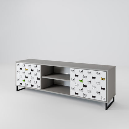 CATS COMPILATION Mueble de TV de 2 Puertas