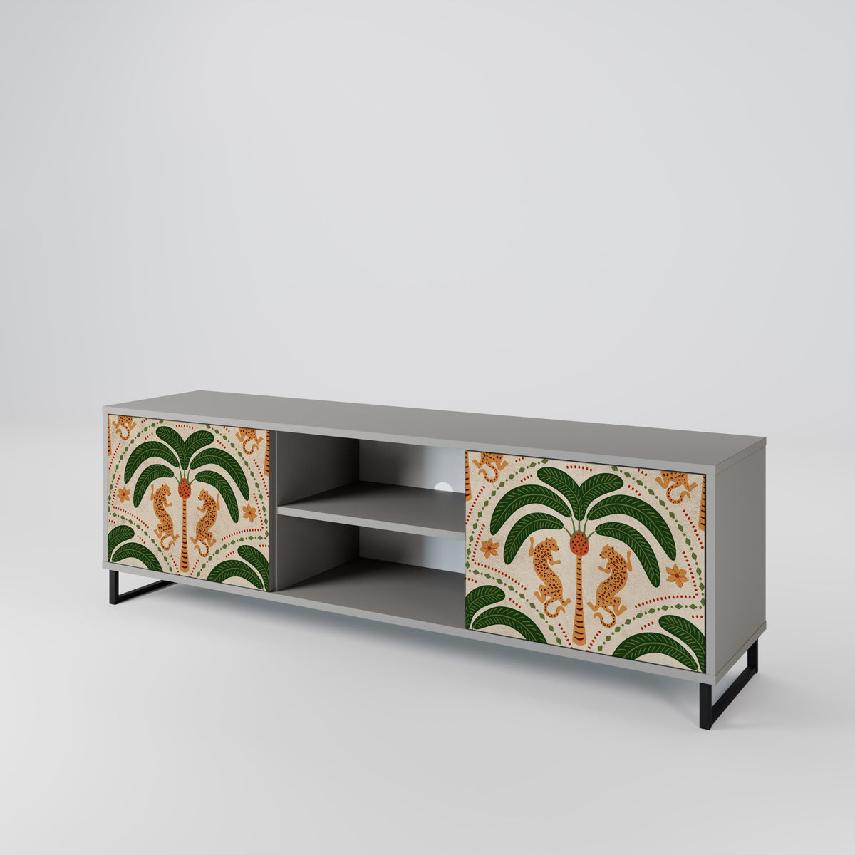 DANCING PREDATORS Mueble de TV de 2 Puertas