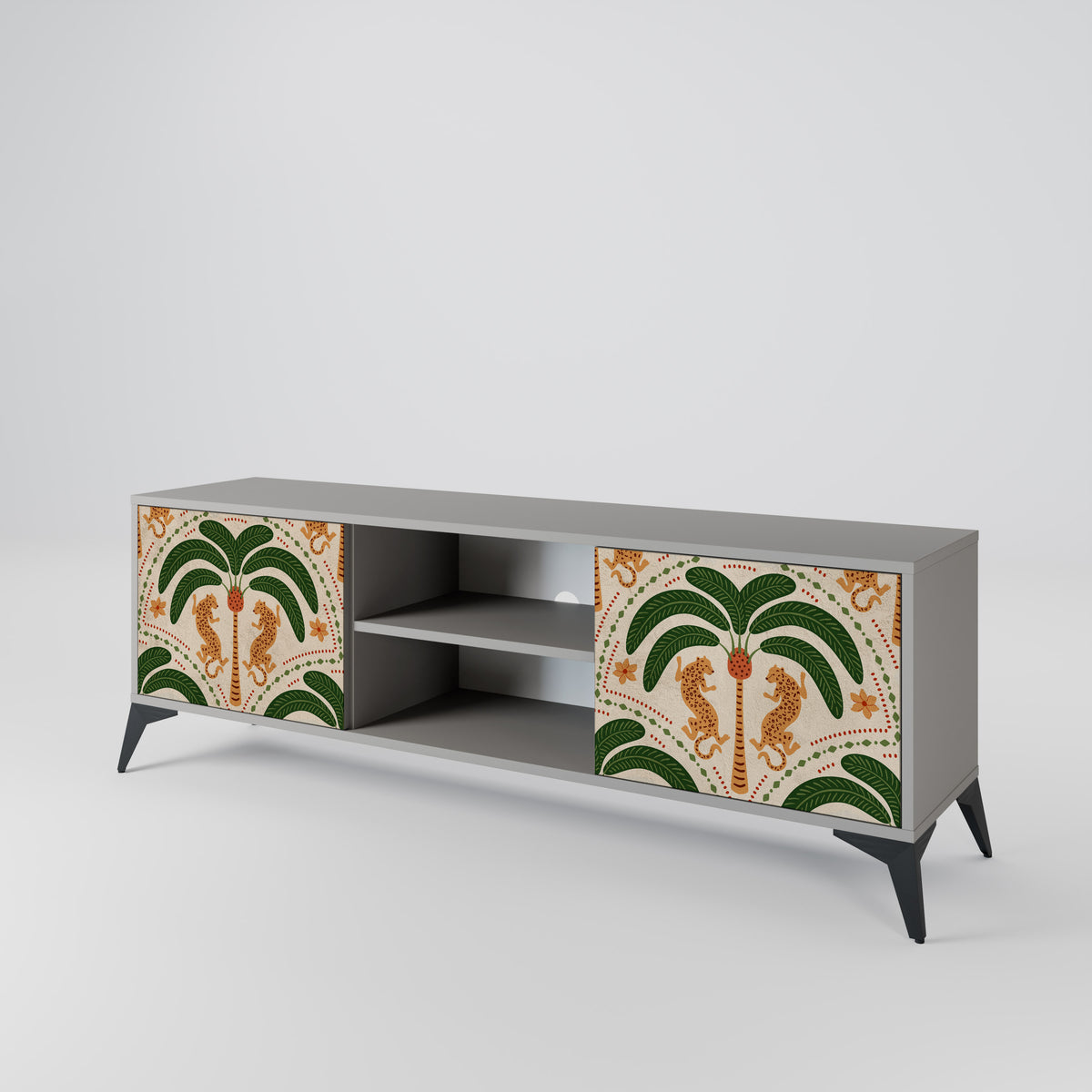 DANCING PREDATORS Mueble de TV de 2 Puertas