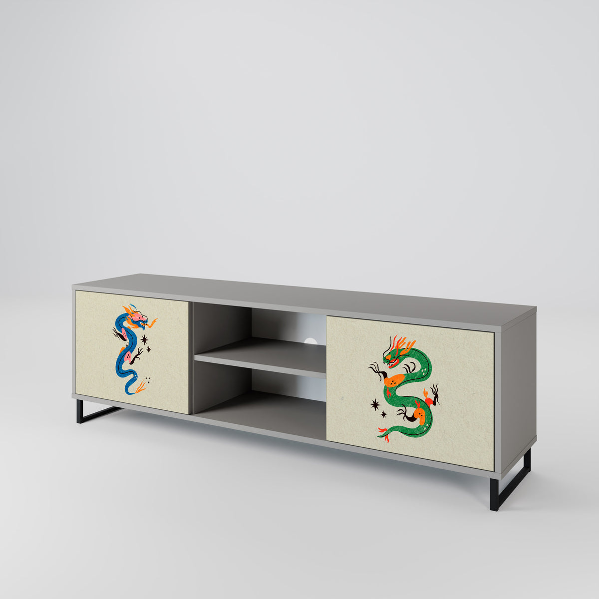 MYTHOLOGICAL CREATURES Mueble de TV de 2 Puertas