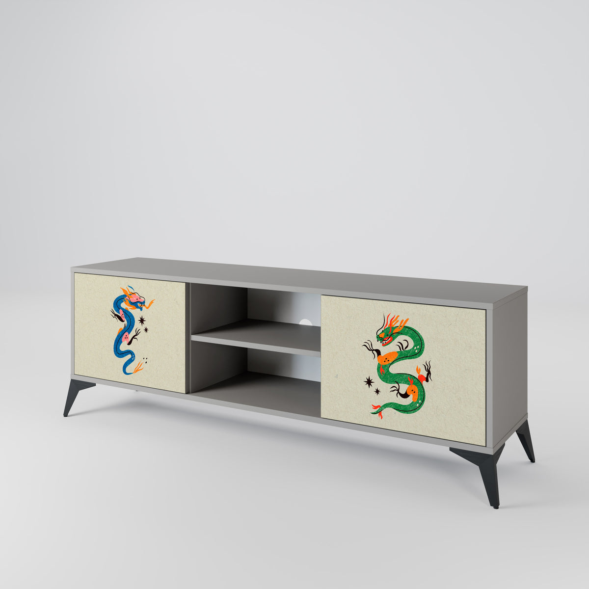 MYTHOLOGICAL CREATURES Mueble de TV de 2 Puertas