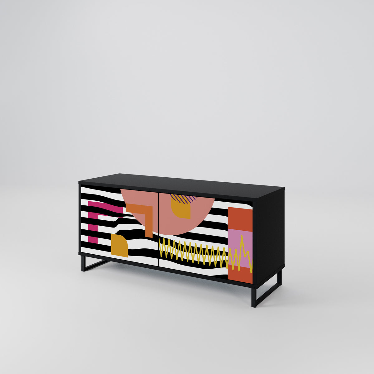 CHROMATIC ABSTRACT Mueble de TV Compacto de 2 puertas