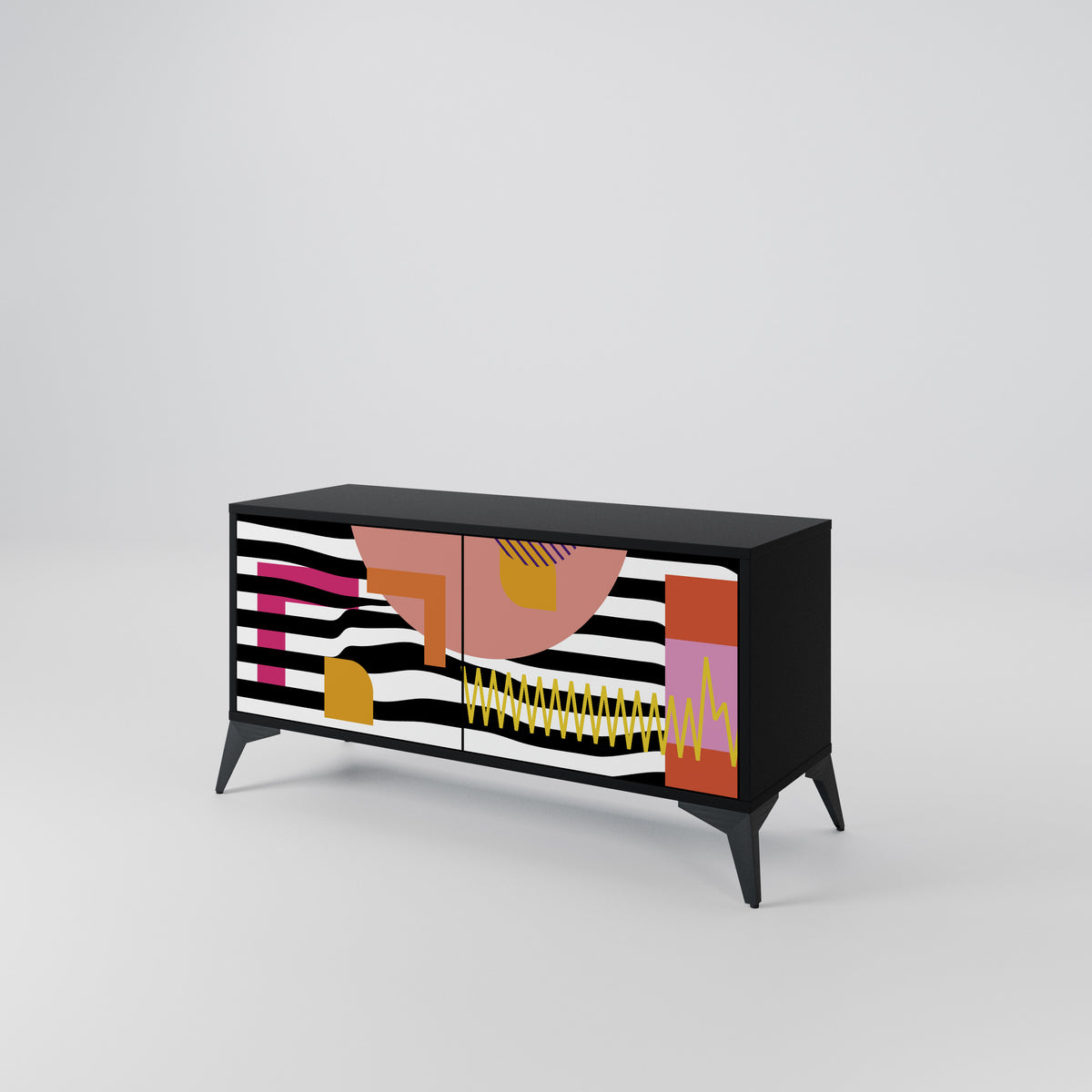CHROMATIC ABSTRACT Mueble de TV Compacto de 2 puertas